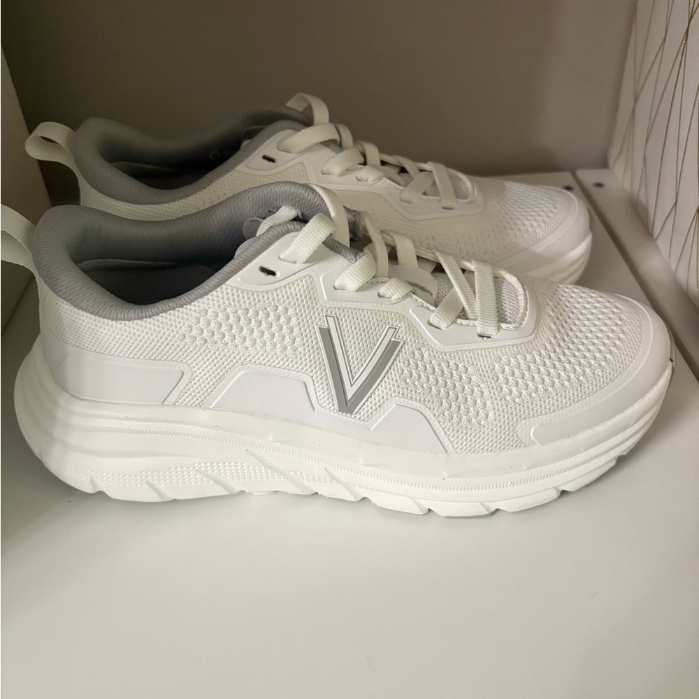 New. Vionic White and Gray Sneakers for Women. - Picture 8 of 12